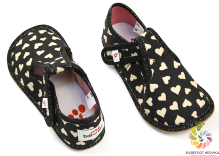 EF Barefoot papuče 395 Gold Hearts