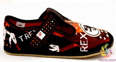 Barefoot slippers EF 395 T-rex Black