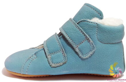 Barefoot shoes Froddo Prewalkers Winter Light Blue