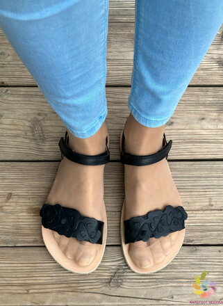 Froddo BF Sandal Flexy Flowers 2025 Black