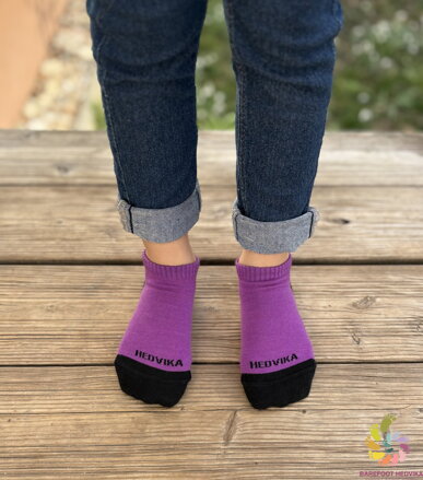 Hedvika ponožky 80% Merino Low Cut Viola