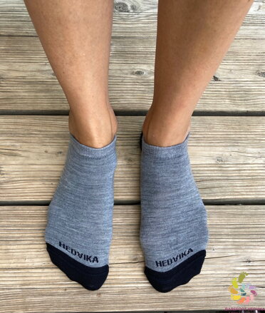 Hedvika ponožky 80% Merino Low Cut Grey
