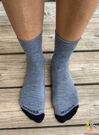 Hedvika socks 80% Merino Classic Grey