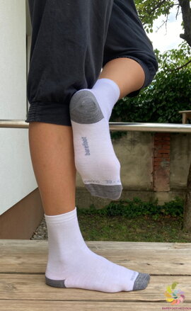 Hedvika ponožky 80% Merino Klasik White