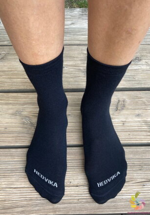 Hedvika ponožky 80% Merino Klasik Black