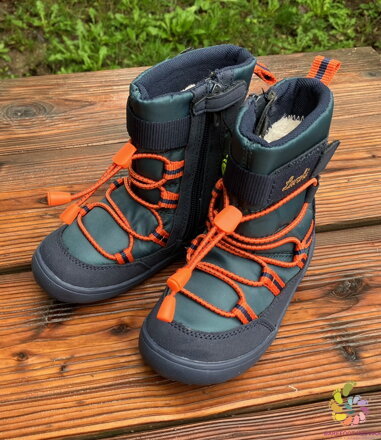 Lurchi Jace Tex Petrol-Orange zimné