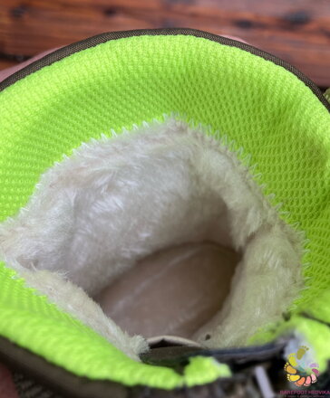 Lurchi Jace Tex Khaki-Lime zimné
