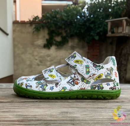Lurchi Nando Barefoot White-Green