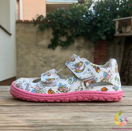 Lurchi Nando Barefoot White-Pink