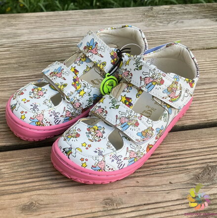 Lurchi Nando Barefoot White-Pink