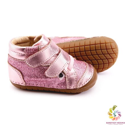Barefoot prewalkers shoes Old Soles Glamster Pave Pink Frost / Glam Pink