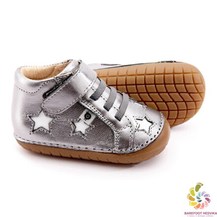 Barefoot prewalkers shoes Old Soles Reach Pave Rich Silver / Snow / Gum Sole