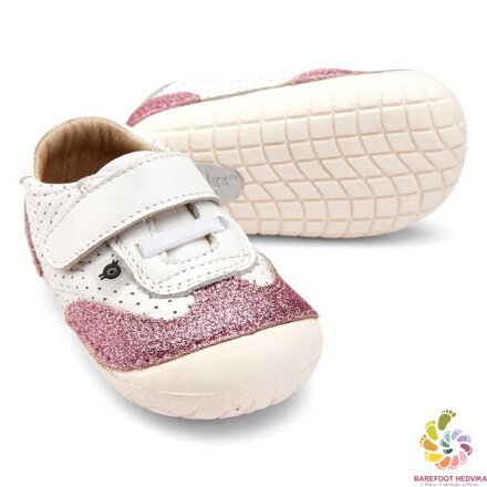 Barefoot prewalkers shoes Old SolesPrize Pave Snow / Glam Pink