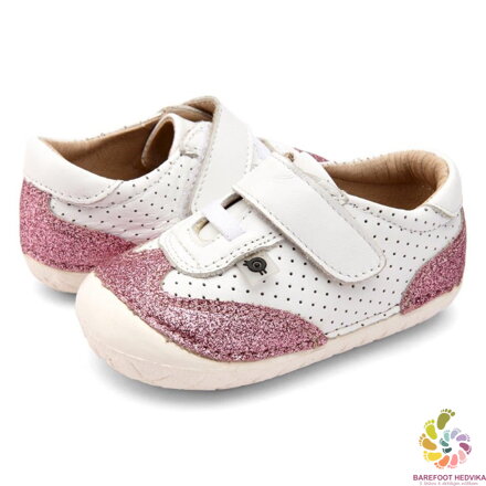 Barefoot prewalkers shoes Old SolesPrize Pave Snow / Glam Pink