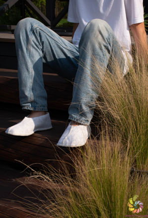 Oma King slippers Tohkri White