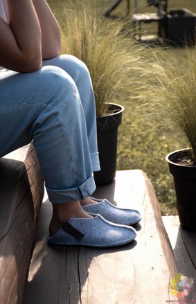 Oma King slippers Tohkri Grey