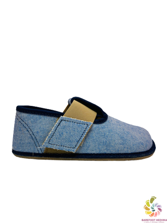 Barefoot slippers Pegres blue