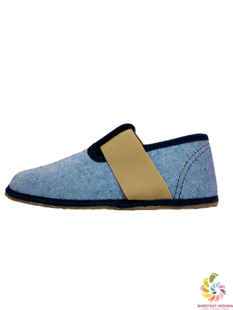 Barefoot slippers Pegres blue