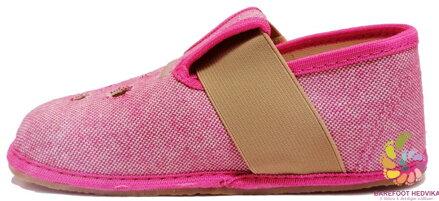 Barefoot slippers Pegres pink with openings