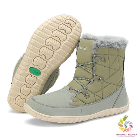 Winter barefoot shoes with membrane Saguaro Rise I XZF0172 Green