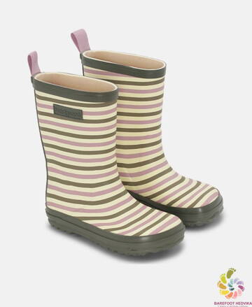 Bundgaard Charly High Rubber Boots Peony Stripe