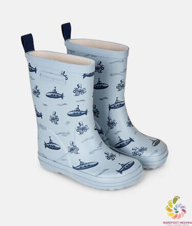 Bundgaard Charly High Rubber Boots Teal Stone Submarine