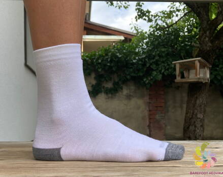 Hedvika ponožky 80% Merino Klasik White