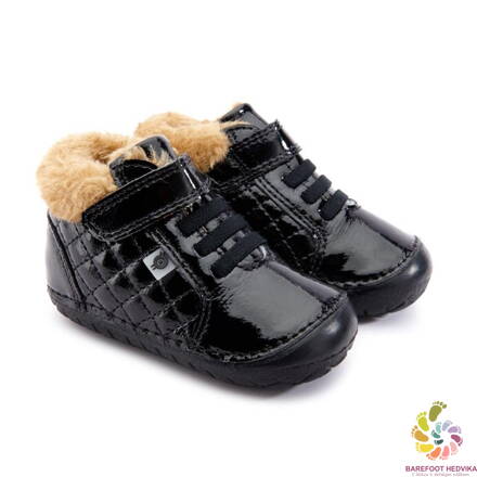 Old Soles Flake Quilt Black Patent zimné