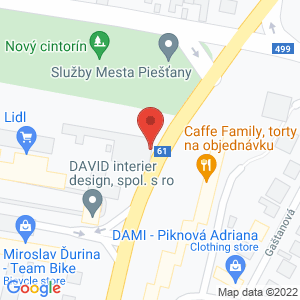 Google map: Nálepkova 2, Piešťany